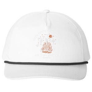 TheyRe Burning All The Witches Halloween Skeleton Dancing Snapback Five-Panel Rope Hat