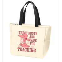 These Boots Are Made For Teaching Boho Western Teacher Zip Tote Bag