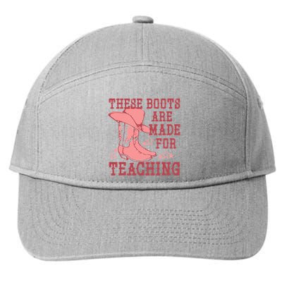These Boots Are Made For Teaching Boho Western Teacher 7-Panel Snapback Hat