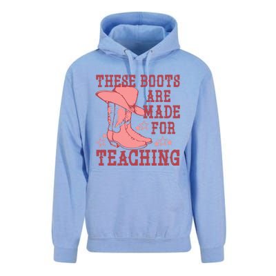 These Boots Are Made For Teaching Boho Western Teacher Unisex Surf Hoodie