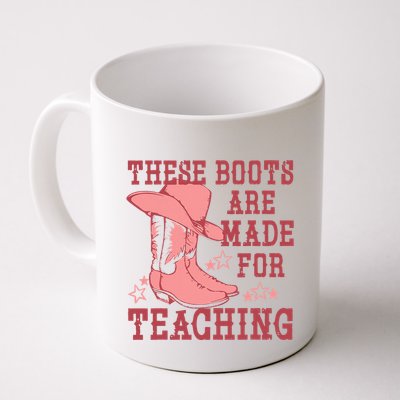 These Boots Are Made For Teaching Boho Western Teacher Mug