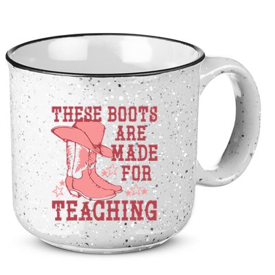 These Boots Are Made For Teaching Boho Western Teacher 15oz Campfire Ceramic Mug