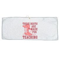 These Boots Are Made For Teaching Boho Western Teacher Large Microfiber Waffle Golf Towel