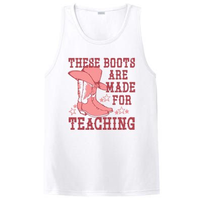 These Boots Are Made For Teaching Boho Western Teacher PosiCharge Competitor Tank