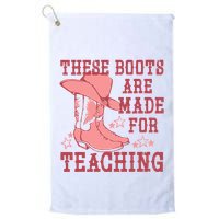 These Boots Are Made For Teaching Boho Western Teacher Golf Towel