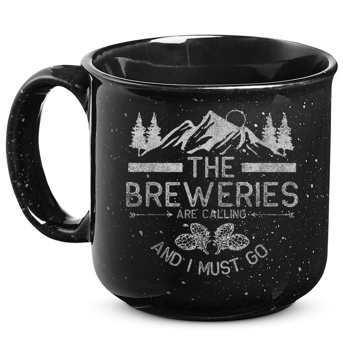 The Breweries Are Calling Craft Beer Gift Beer Lover 15oz Campfire Ceramic Mug