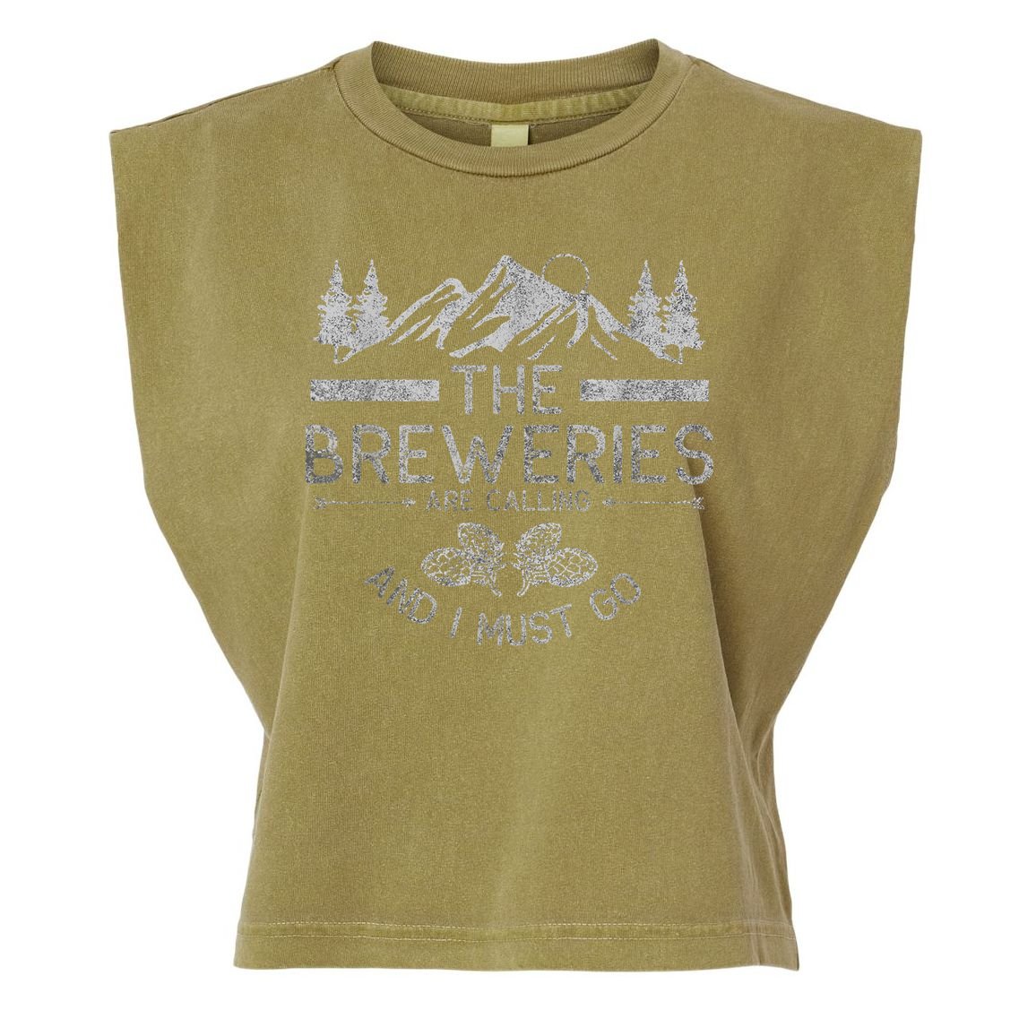 The Breweries Are Calling Craft Beer Gift Beer Lover Garment-Dyed Women's Muscle Tee
