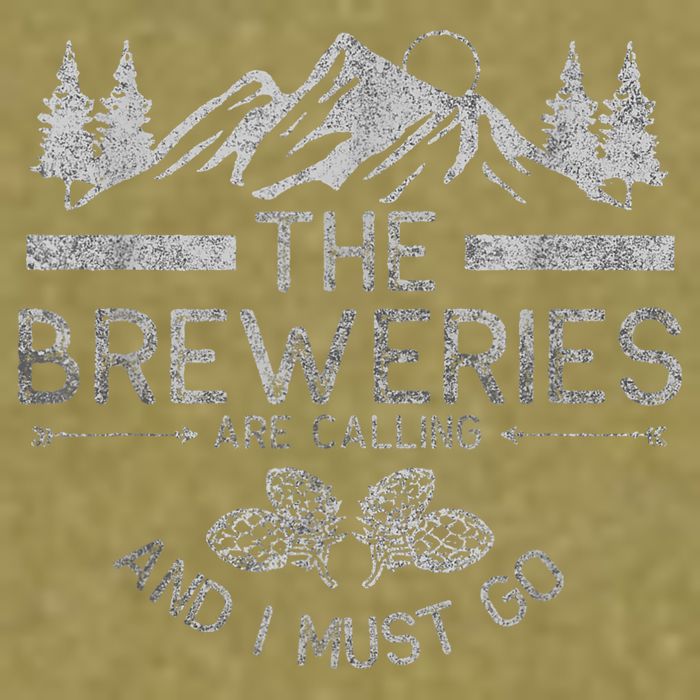 The Breweries Are Calling Craft Beer Gift Beer Lover Garment-Dyed Women's Muscle Tee