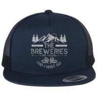 The Breweries Are Calling Craft Beer Gift Beer Lover Flat Bill Trucker Hat