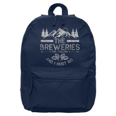 The Breweries Are Calling Craft Beer Gift Beer Lover 16 in Basic Backpack