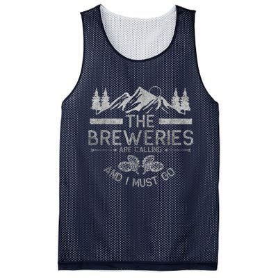 The Breweries Are Calling Craft Beer Gift Beer Lover Mesh Reversible Basketball Jersey Tank