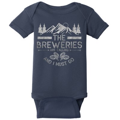 The Breweries Are Calling Craft Beer Gift Beer Lover Baby Bodysuit