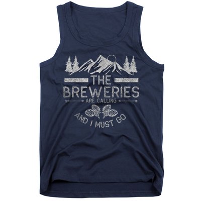 The Breweries Are Calling Craft Beer Gift Beer Lover Tank Top