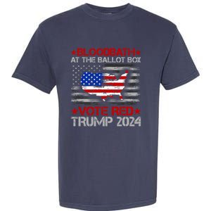 Trump Bloodbath At The Ballot Box 2024 Vote Red Garment-Dyed Heavyweight T-Shirt