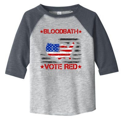 Trump Bloodbath At The Ballot Box 2024 Vote Red Toddler Fine Jersey T-Shirt