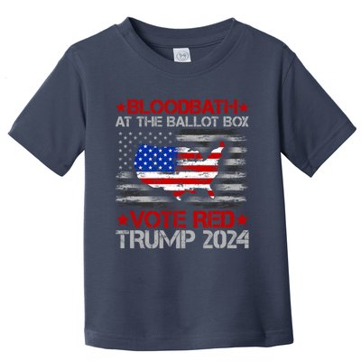 Trump Bloodbath At The Ballot Box 2024 Vote Red Toddler T-Shirt