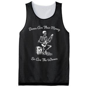 Their Bones Are Their Money I Think You Should Leave Funny Mesh Reversible Basketball Jersey Tank