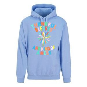 Thankful Blessed And Kind Of A Mess Gift Unisex Surf Hoodie