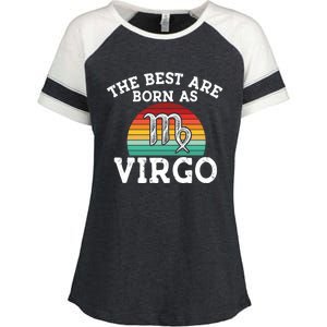 The Best Are Born As Virgo Astrology Virgo Zodiac Sign Gift Enza Ladies Jersey Colorblock Tee