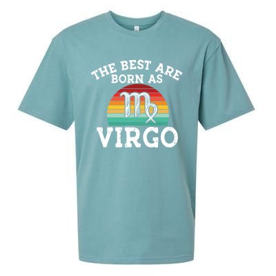 The Best Are Born As Virgo Astrology Virgo Zodiac Sign Gift Sueded Cloud Jersey T-Shirt