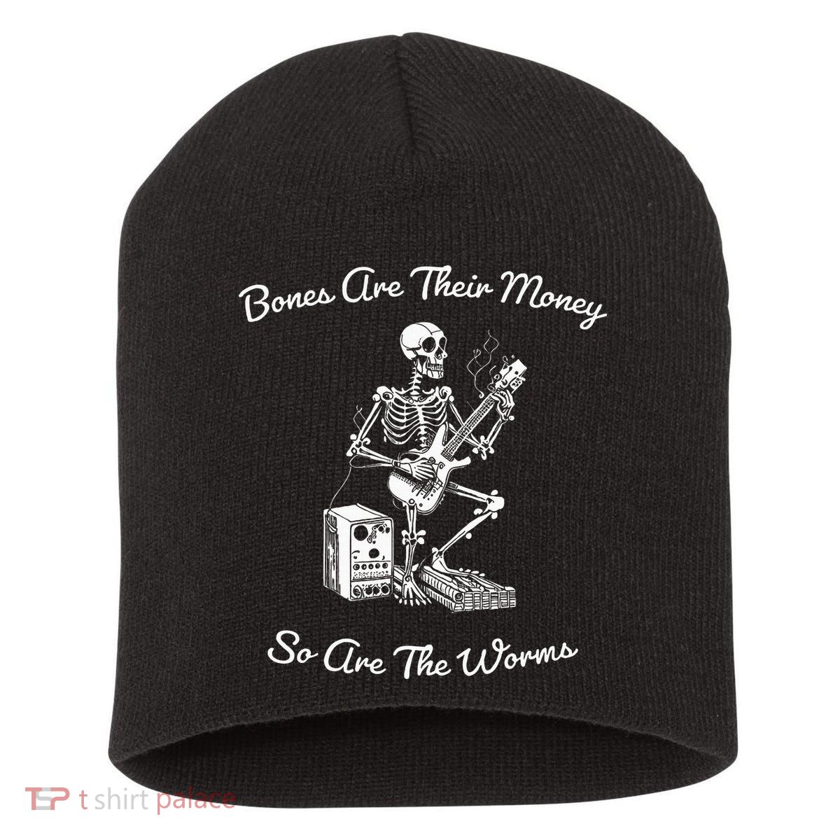 Their Bones Are Their Money I Think You Should Leave Short Acrylic Beanie