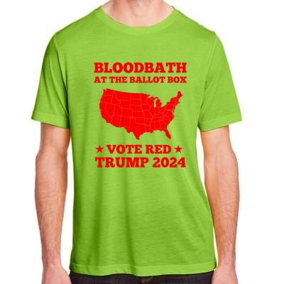 Trump Bloodbath At The Ballot Box Vote Red Usa Map 2024 Adult ChromaSoft Performance T-Shirt