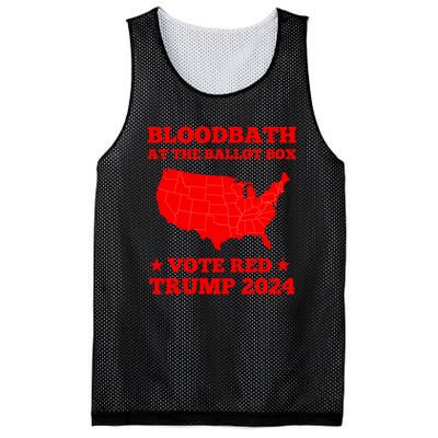 Trump Bloodbath At The Ballot Box Vote Red Usa Map 2024 Mesh Reversible Basketball Jersey Tank