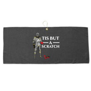 Tis But A Scratch Knight Lover Knighthood Warrior Large Microfiber Waffle Golf Towel