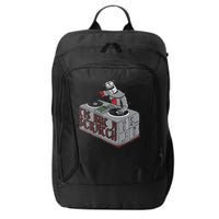 Tis But A Scratch Dj Knight Non Shall Drop The Beat City Backpack