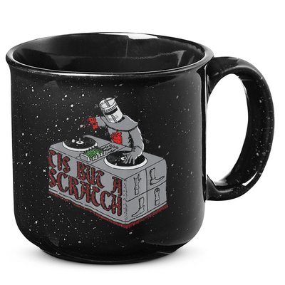 Tis But A Scratch Dj Knight Non Shall Drop The Beat 15oz Campfire Ceramic Mug