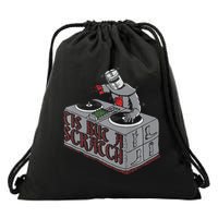 Tis But A Scratch Dj Knight Non Shall Drop The Beat Drawstring Bag