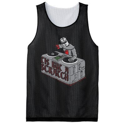 Tis But A Scratch Dj Knight Non Shall Drop The Beat Mesh Reversible Basketball Jersey Tank