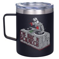 Tis But A Scratch Dj Knight Non Shall Drop The Beat 12oz Stainless Steel Coffee Mug