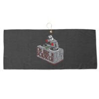 Tis But A Scratch Dj Knight Non Shall Drop The Beat Large Microfiber Waffle Golf Towel