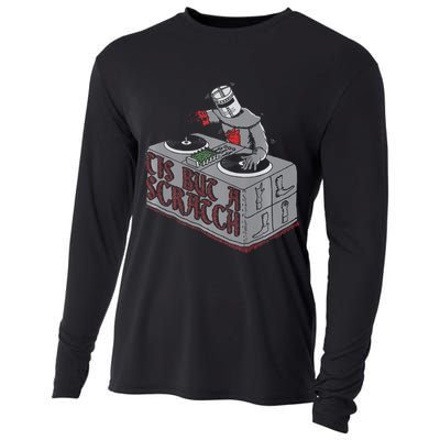 Tis But A Scratch Dj Knight Non Shall Drop The Beat Cooling Performance Long Sleeve Crew