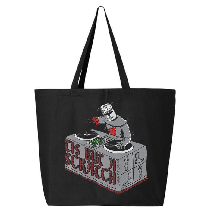 Tis But A Scratch Dj Knight Non Shall Drop The Beat 25L Jumbo Tote