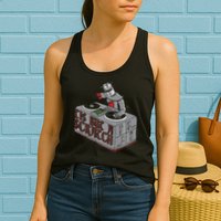 Tis But A Scratch Dj Knight Non Shall Drop The Beat Womens Tank Top