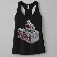 Tis But A Scratch Dj Knight Non Shall Drop The Beat Womens Tank Top