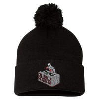 Tis But A Scratch Dj Knight Non Shall Drop The Beat Pom Pom 12in Knit Beanie