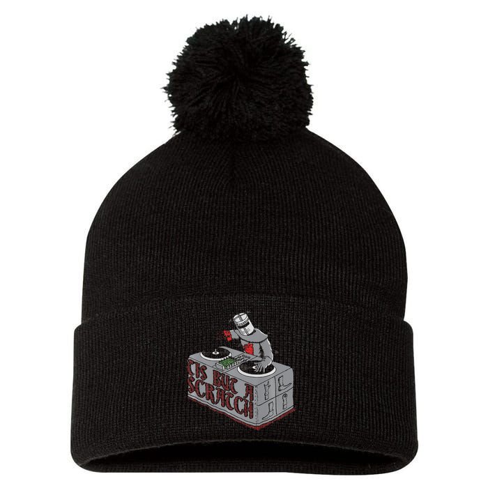 Tis But A Scratch Dj Knight Non Shall Drop The Beat Pom Pom 12in Knit Beanie
