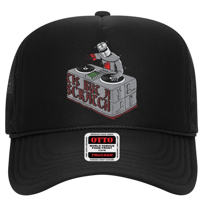 Tis But A Scratch Dj Knight Non Shall Drop The Beat Trucker Hat