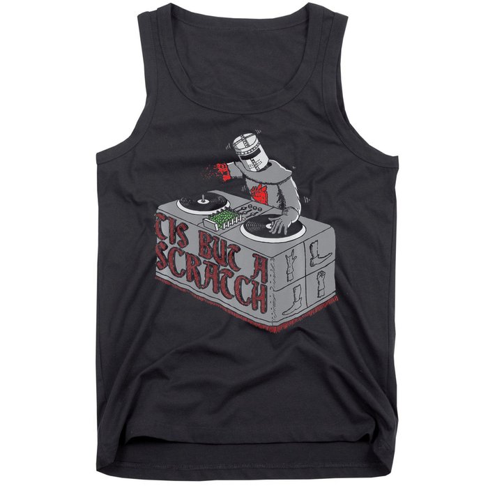 Tis But A Scratch Dj Knight Non Shall Drop The Beat Tank Top