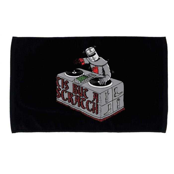 Tis But A Scratch Dj Knight Non Shall Drop The Beat Microfiber Hand Towel