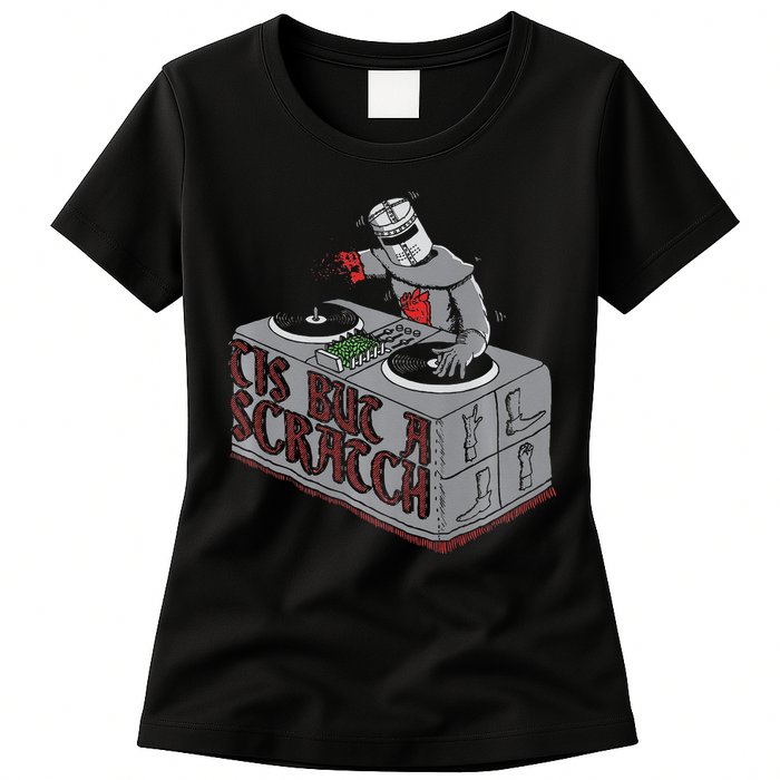 Tis But A Scratch Dj Knight Non Shall Drop The Beat Womens T-Shirt