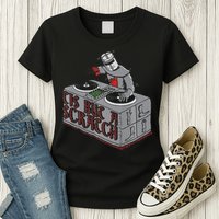 Tis But A Scratch Dj Knight Non Shall Drop The Beat Womens T-Shirt