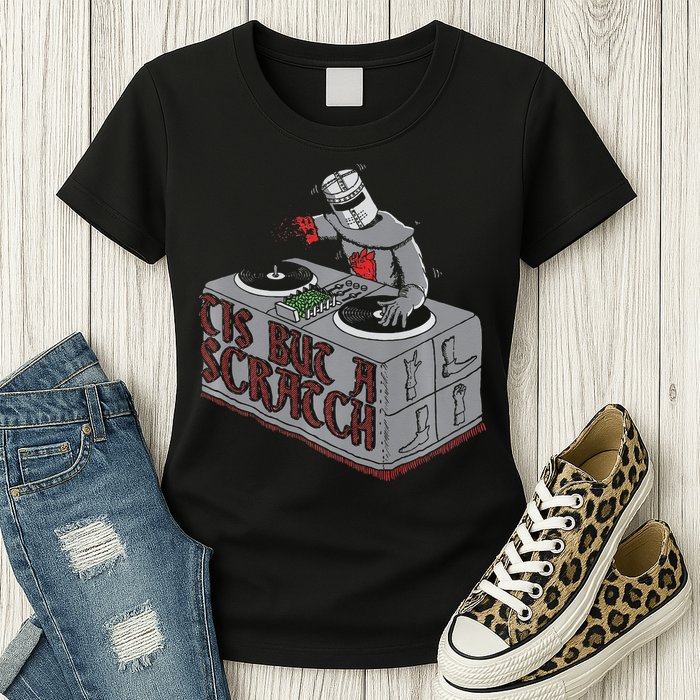 Tis But A Scratch Dj Knight Non Shall Drop The Beat Womens T-Shirt