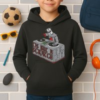 Tis But A Scratch Dj Knight Non Shall Drop The Beat Kids Hoodie