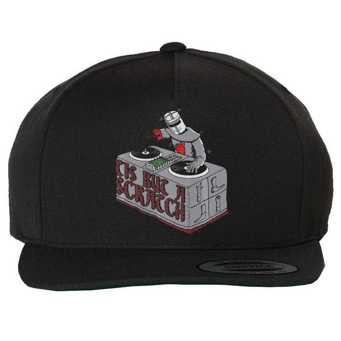 Tis But A Scratch Dj Knight Non Shall Drop The Beat Wool Snapback Cap