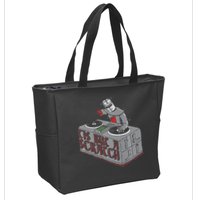 Tis But A Scratch Dj Knight Non Shall Drop The Beat Zip Tote Bag