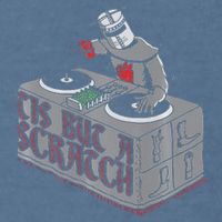 Tis But A Scratch Dj Knight Non Shall Drop The Beat Garment-Dyed Sweatshirt
